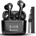 Wireless Earbuds Bluetooth Earbuds with Cleaning Pen Tool Touch Control Wireless Charging Case IPX6 Waterproof Earphones In-Ear Active Noise Cancelling Built-in Mic Black Earbuds Calls & Gaming